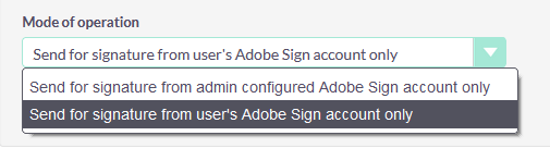 AdobeSign multple user support