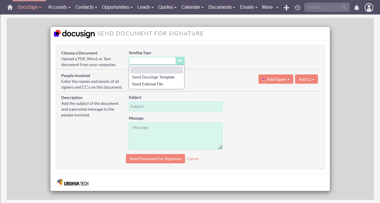 SuiteCRM for DocuSign