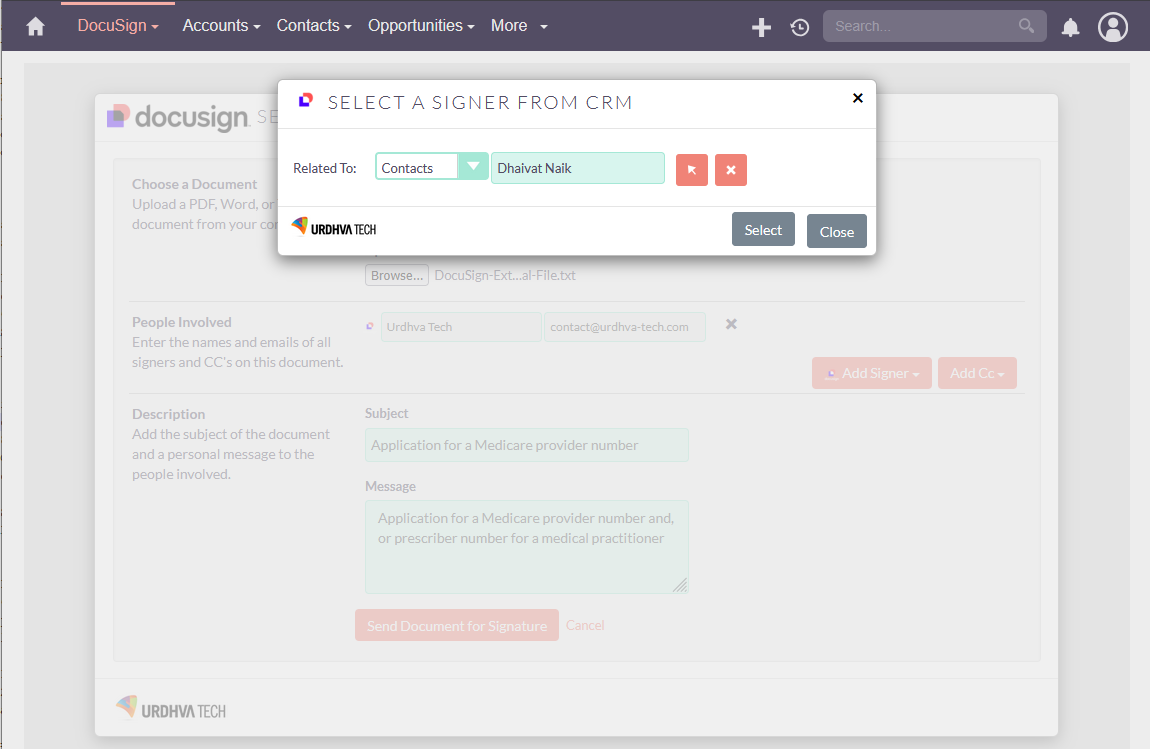 SuiteCRM for DocuSign