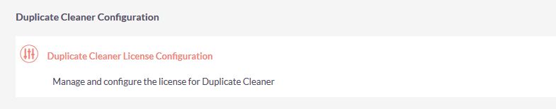 Duplicate Cleaner Admin Link