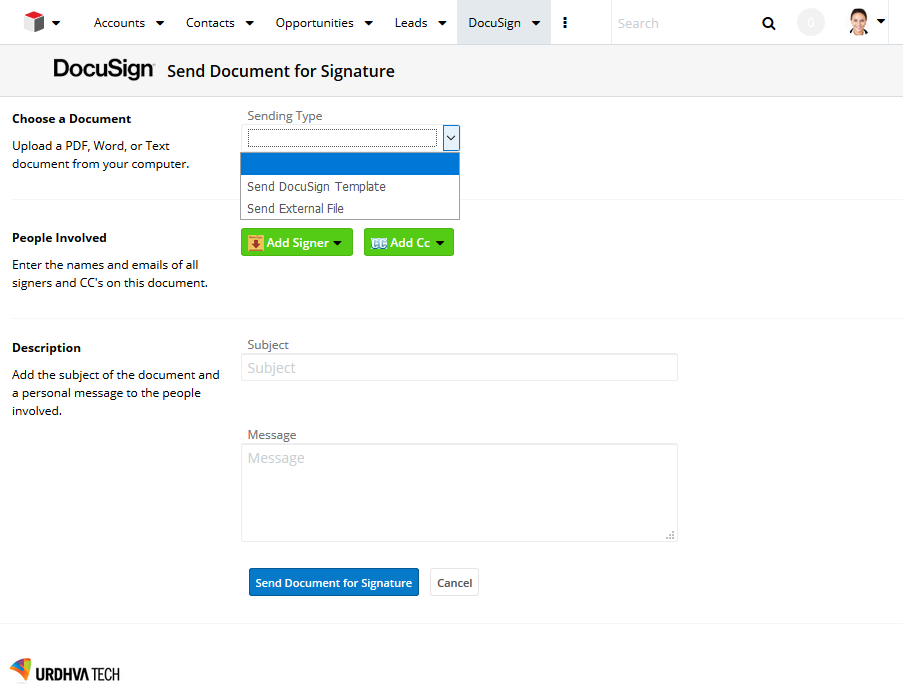 How do I manage my DocuSIgn contacts?