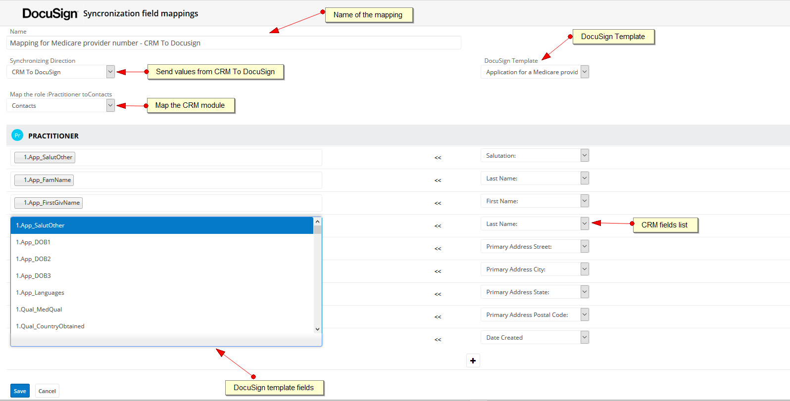 SugarCRM for DocuSign