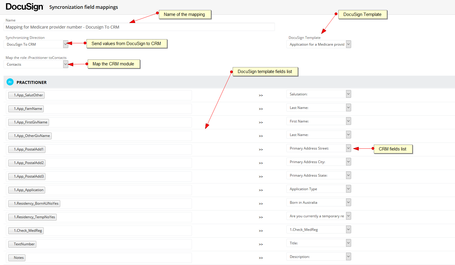 SugarCRM for DocuSign