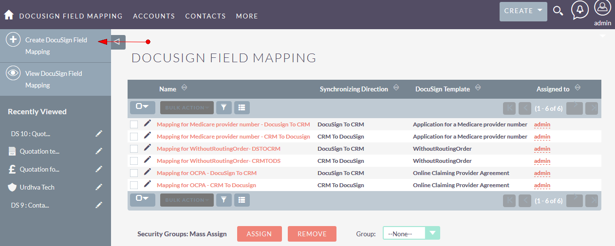 SuiteCRM for DocuSign