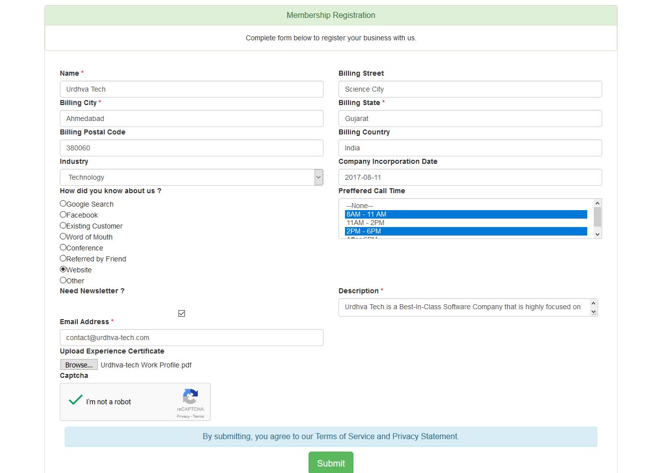 SuiteCRM Lead capture webform